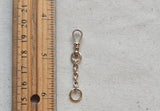 Antique 10k Solid Gold Swivel Dog Clip Extender, Watch Chain Fob Part