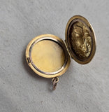Antique Art Nouveau 10K Repoussé “Gibson Girl” Lady Locket, Gift for Her