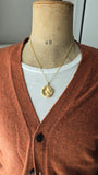 Antique Art Nouveau 10K Repoussé “Gibson Girl” Lady Locket, Gift for Her