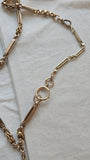 Antique Large Size Gold Filled Bolt Clasp: Watch Chain Parts, Charm Holder