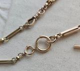 Antique Large Size Gold Filled Bolt Clasp: Watch Chain Parts, Charm Holder