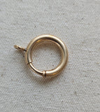 Antique Large Size Gold Filled Bolt Clasp: Watch Chain Parts, Charm Holder