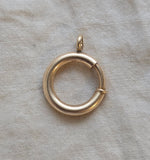 Antique Large Size Gold Filled Bolt Clasp: Watch Chain Parts, Charm Holder