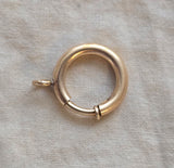 Antique Large Size Gold Filled Bolt Clasp: Watch Chain Parts, Charm Holder