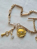 Antique Art Nouveau Repoussé 10K Gold Starburst Old Mine Diamond Locket