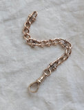 Antique 10k Solid Gold Swivel Dog Clip Chain Extender, Watch Chain Fob Part