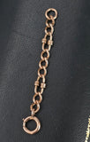 Antique 10k Solid Gold Bolt Spring Clasp Chain Extender, Watch Chain Fob Part