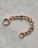Antique 10k Solid Gold Bolt Spring Clasp Chain Extender, Watch Chain Fob Part