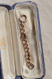 Antique 10k Solid Gold Bolt Spring Clasp Chain Extender, Watch Chain Fob Part