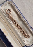 Antique 10k Solid Gold Bolt Spring Clasp Chain Extender, Watch Chain Fob Part