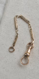 Antique Gold Filled Swivel Dog Clip Clasp Chain Extender, Watch Chain Parts