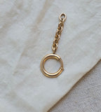 Antique Large Size Gold Filled Bolt Clasp with Heavy-Duty Oval Link Extender: Watch Chain Parts, Charm Holder