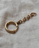 Antique Large Size Gold Filled Bolt Clasp with Heavy-Duty Oval Link Extender: Watch Chain Parts, Charm Holder