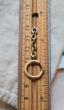 Antique Large Size Gold Filled Bolt Clasp with Heavy-Duty Oval Link Extender: Watch Chain Parts, Charm Holder