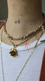 Antique 14K Gold Bolt Clasp Bar Link Chain Extender