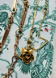 Antique 14K Gold Bolt Clasp Bar Link Chain Extender