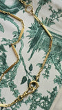 Antique 14K Gold Bolt Clasp Bar Link Chain Extender