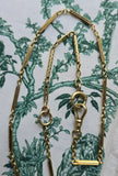 Antique 14K Gold Bolt Clasp Bar Link Chain Extender