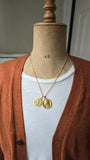Vintage French 18K Gold Madonna Virgin Mary Medal Medallion Pendant, Religious Protection Charm
