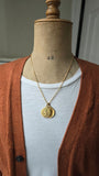 Vintage French 18K Gold Saint Christopher Medal Medallion Pendant, Religious Protection Charm