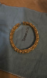 Authentic Vintage Tiffany & Co. 18k Yellow Gold Bamboo Link Bracelet, Tiffany and Co, 7"