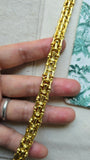 Authentic Vintage Tiffany & Co. 18k Yellow Gold Bamboo Link Bracelet, Tiffany and Co, 7"