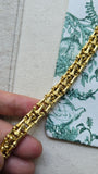 Authentic Vintage Tiffany & Co. 18k Yellow Gold Bamboo Link Bracelet, Tiffany and Co, 7"