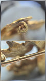 Antique French 18k Gold Old Mine Cut Damond Chimera Griffin Dragon Brooch, Circa 1900