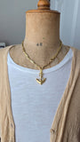 Vintage 18K Gold Anchor Charm/Pendant, Lucky Charm, Protection Talisman