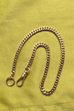 Antique 10K Curb Link Short Albert Watch Chain, 11" long, Chain Extender