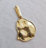 Vintage 14K Gold Egyptian Pharaoh Pendant | Large Ancient Egypt Revival Charm | Hieroglyphic Gold Pendant |  Lucky Charm