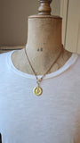 Antique French 18K Gold Gaul Medal Pendant, AS Harden Vercingetorix Gallic Rooster Coin Pendant, Early 1920s