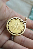 Antique 1899 United States Liberty Head Gold Coin Pendant in French 18K Bezel