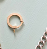 Antique Large Size Gold Filled Bolt Clasp: Watch Chain Parts, Charm Holder