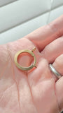 Antique Large Size Gold Filled Bolt Clasp: Watch Chain Parts, Charm Holder