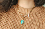 Retired Authentic Tiffany and Co 18K Jean Schlumberger Turquoise Egg Pendant , Gift for Her