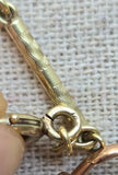 Antique 14K Gold Bolt Clasp Bar Link Chain Extender
