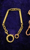 Antique 14K Gold Bolt Clasp Bar Link Chain Extender