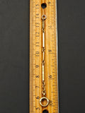 Antique 14K Gold Bolt Clasp Bar Link Chain Extender
