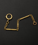 Antique 14K Gold Bolt Clasp Bar Link Chain Extender