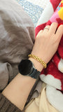 Authentic Vintage Tiffany & Co. 18k Yellow Gold Bamboo Link Bracelet, Tiffany and Co, 7"