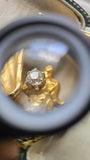 Antique French 18k Gold Old Mine Cut Damond Chimera Griffin Dragon Brooch, Circa 1900