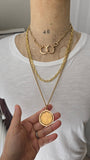Antique 1899 United States Liberty Head Gold Coin Pendant in French 18K Bezel