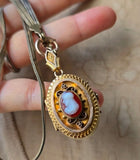 Victorian Etruscan Revival 10K Gold Cameo Oval Locket - Circa 1880s
