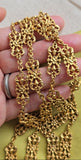 Antique Edwardian 14k Filigree Sautoir Long Chain Necklace, 32.25" | Early 1900s