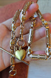 Antique Late Victorian Petite Charm Size 14K Solid Gold Heart Locket, No Monogram, Circa 1900, Gift for Her