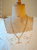 Antique 12K-14k Curb Link Short Watch Chain Necklace with Gold Filled Chain Extender Option, Gift for Her