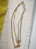 Antique 14k Bar Link Belcher/Biker Link Watch Chain Necklace with Gold Filled Chain Extender Option, Gift for Her