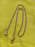 Antique 14k Curb Link Watch Chain Necklace, Gift for Her