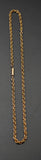 Antique Victorian 17" Gold Filled Ornate Heavy Gauge Interlocking Link Collar Chain, Gift for Her